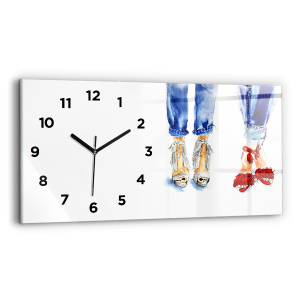 Horizontal wall clock Women's High Heels