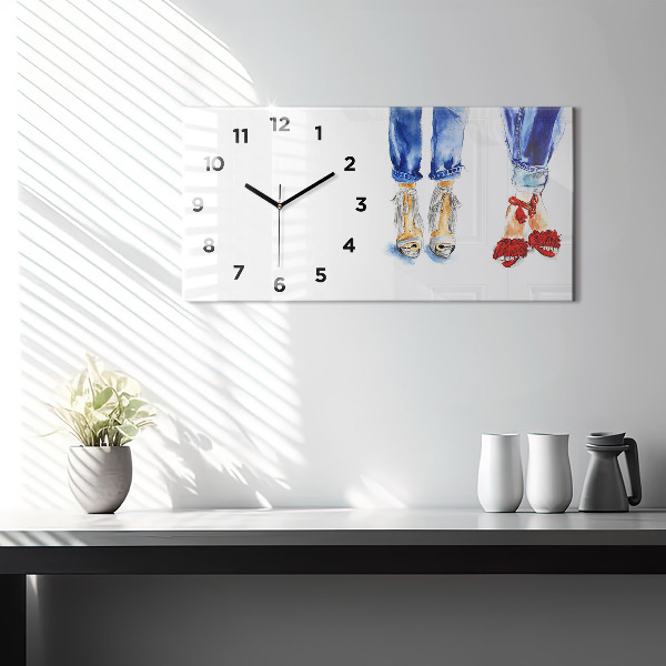 Horizontal wall clock Women's High Heels