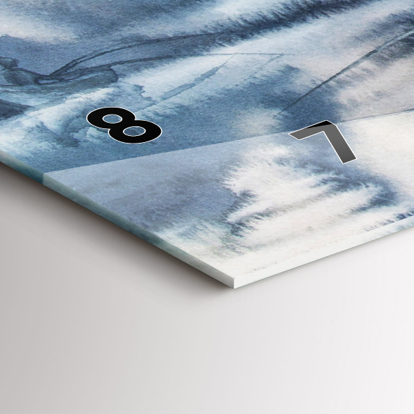 Horizontal wall clock Fisherman on the lake