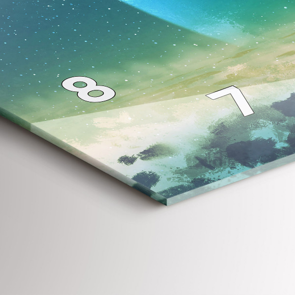 Horizontal wall clock Man in the moon