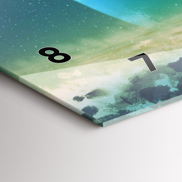 Horizontal wall clock Man in the moon