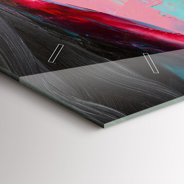 Horizontal wall clock Colorful Woman's Face