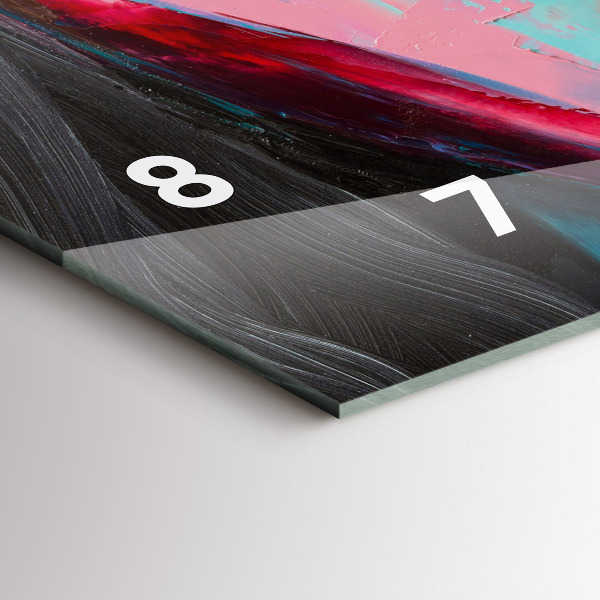 Horizontal wall clock Colorful Woman's Face