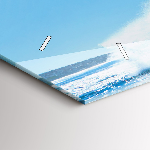 Horizontal wall clock Surfing in Hawaii