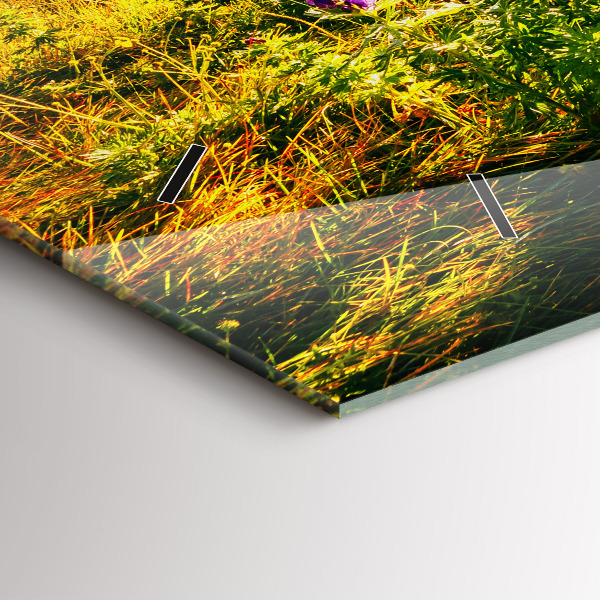 Horizontal wall clock Lavender Meadow