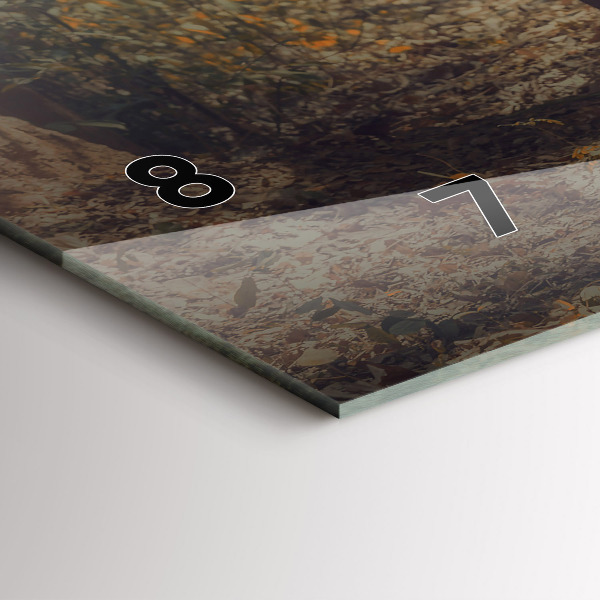 Horizontal wall clock Monk leading elephants