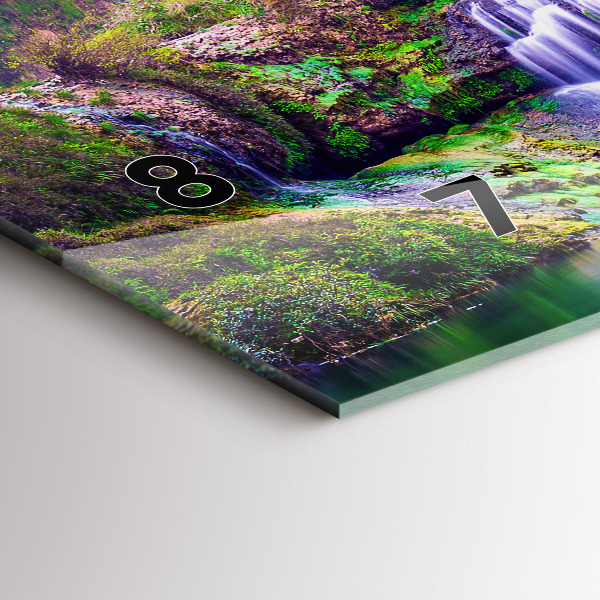 Horizontal wall clock Jiulong Waterfall China
