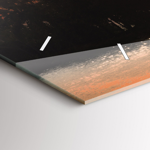 Horizontal wall clock Sunset Palm Trees Holidays