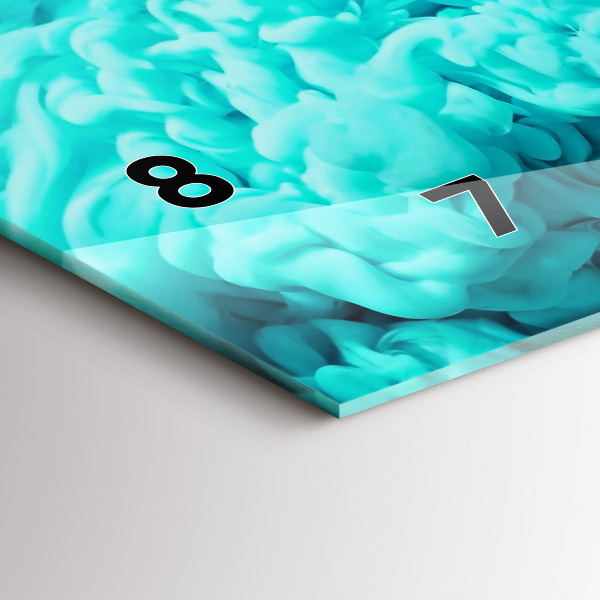 Horizontal wall clock Modern art - spots