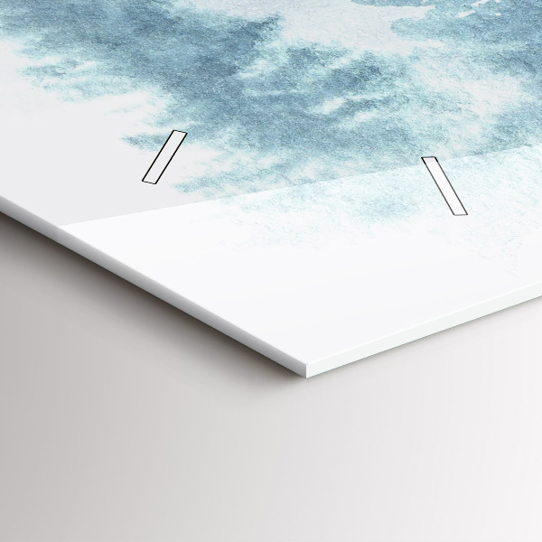 Horizontal wall clock Winter forest