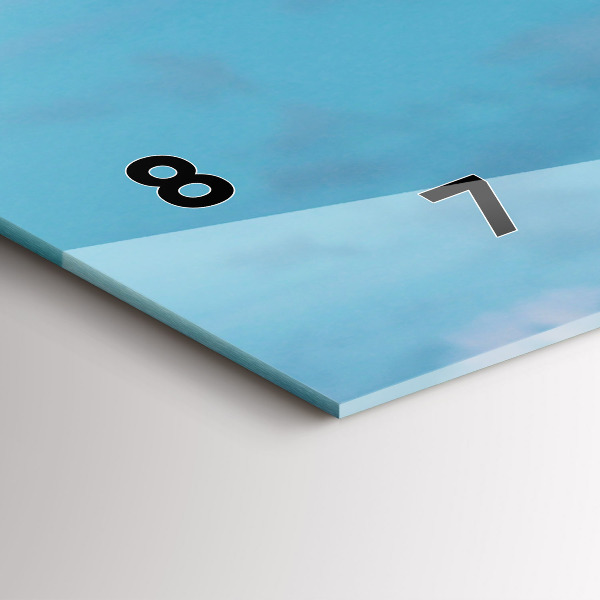 Horizontal wall clock Tall Giraffe Against Sky Background