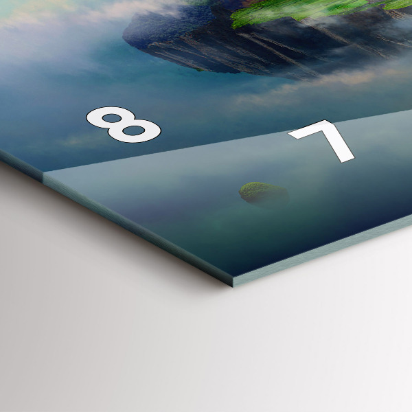 Horizontal wall clock Chinese style fantasy scenes