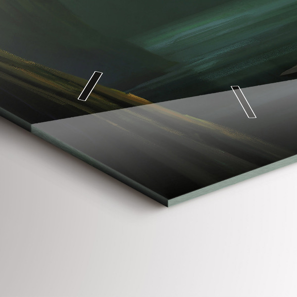 Horizontal wall clock Man and Monster in the Swamp