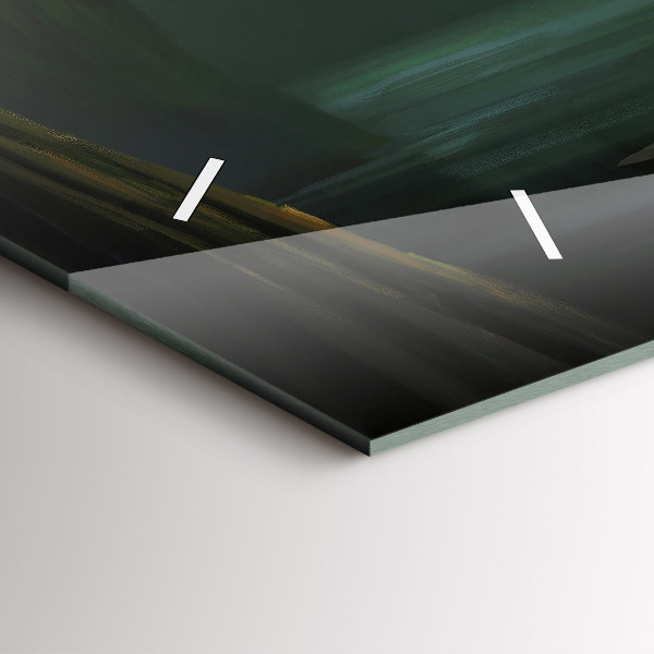 Horizontal wall clock Man and Monster in the Swamp