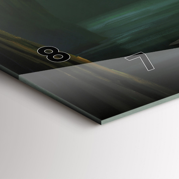 Horizontal wall clock Man and Monster in the Swamp