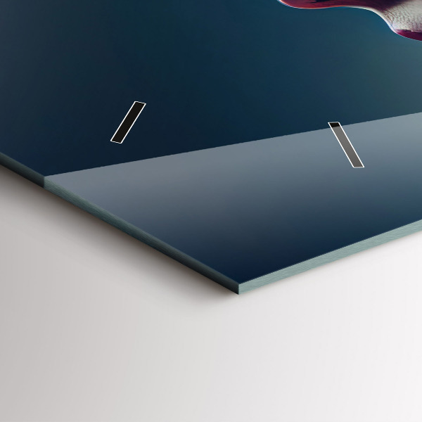 Horizontal wall clock Emotions abstract woman