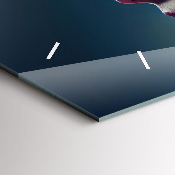 Horizontal wall clock Emotions abstract woman