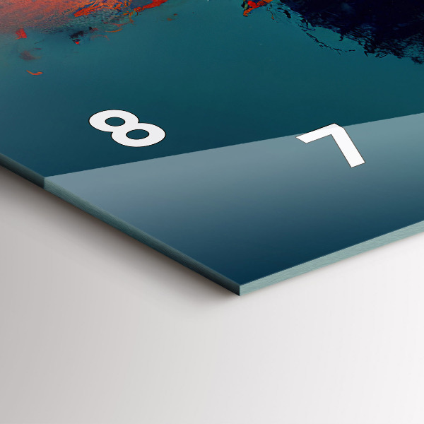 Horizontal wall clock Futuristic Virtual World