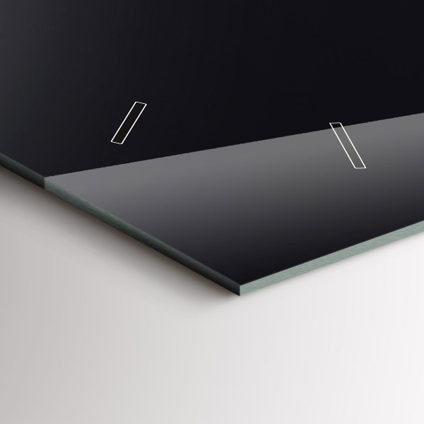 Horizontal wall clock Futuristic wave