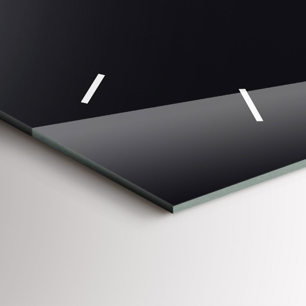 Horizontal wall clock Futuristic wave