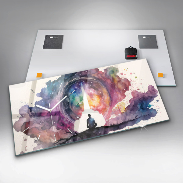 Horizontal wall clock Meditation lifestyle