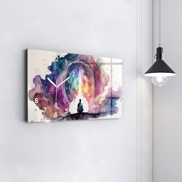 Horizontal wall clock Meditation lifestyle