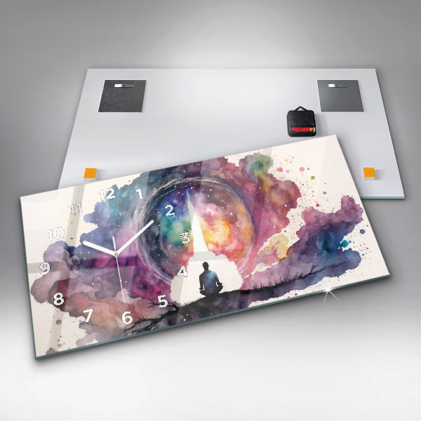 Horizontal wall clock Meditation lifestyle