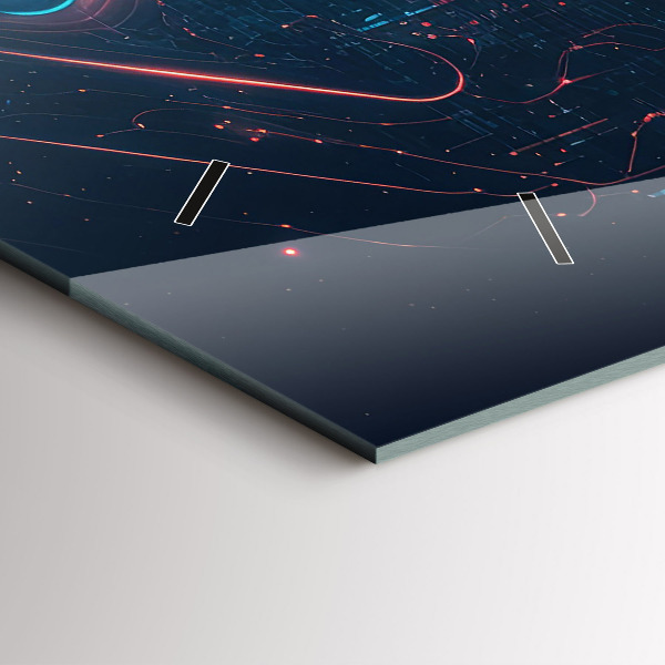 Horizontal wall clock Artificial intelligence