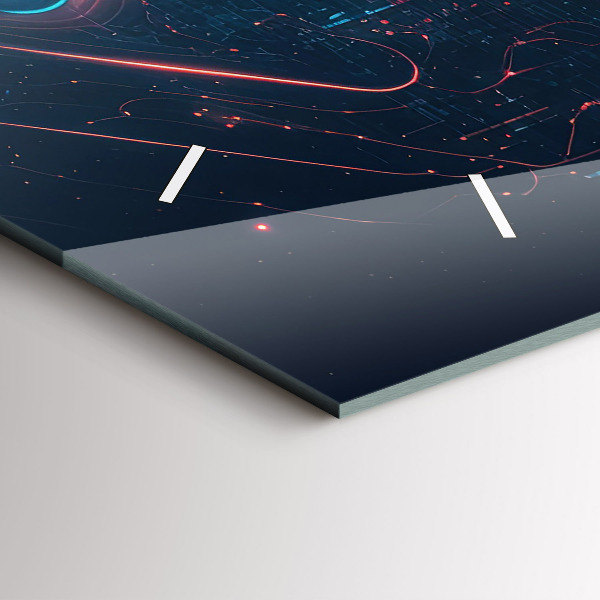 Horizontal wall clock Artificial intelligence