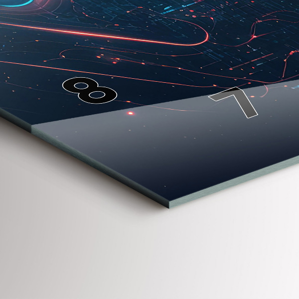 Horizontal wall clock Artificial intelligence