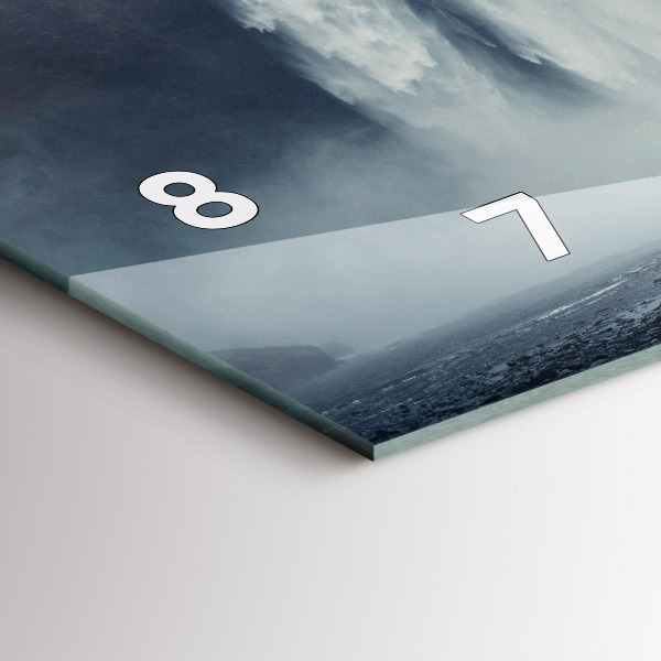 Horizontal wall clock Waterfall Iceland Landscape