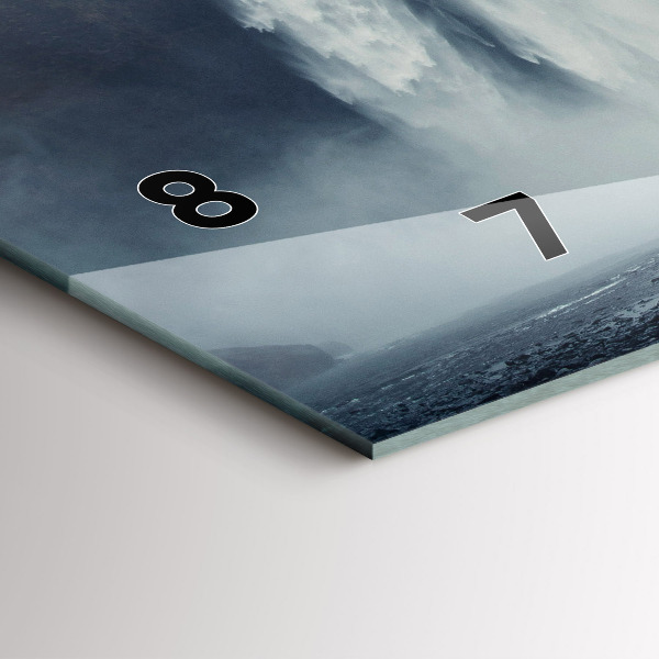 Horizontal wall clock Waterfall Iceland Landscape