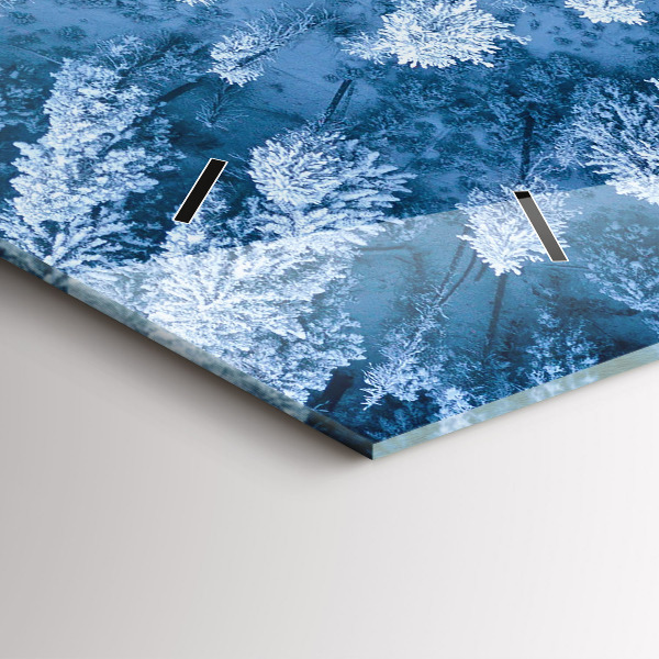 Horizontal wall clock Forest from a bird's eye view Drone