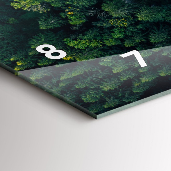 Horizontal wall clock Forest from a bird's eye view