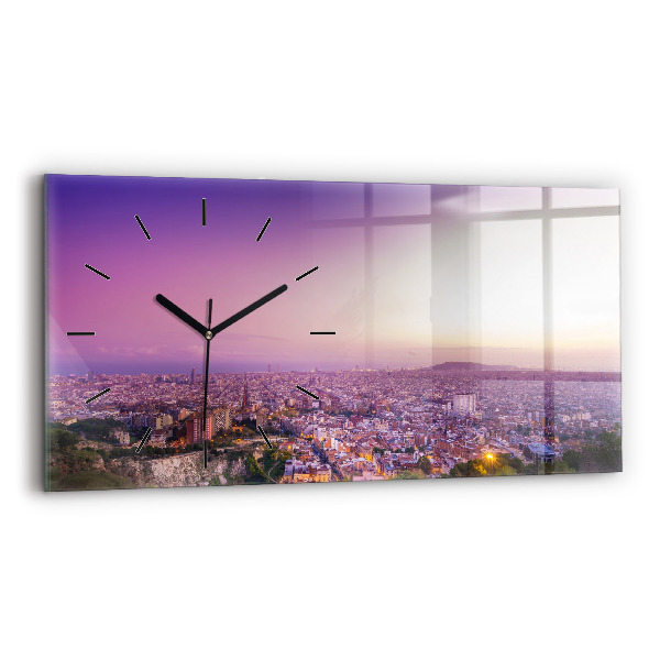 Horizontal wall clock Barcelona Bunkers El Carmel