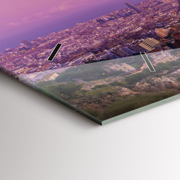 Horizontal wall clock Barcelona Bunkers El Carmel