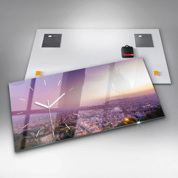 Horizontal wall clock Barcelona Bunkers El Carmel