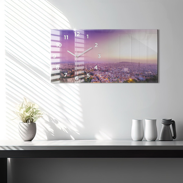 Horizontal wall clock Barcelona Bunkers El Carmel