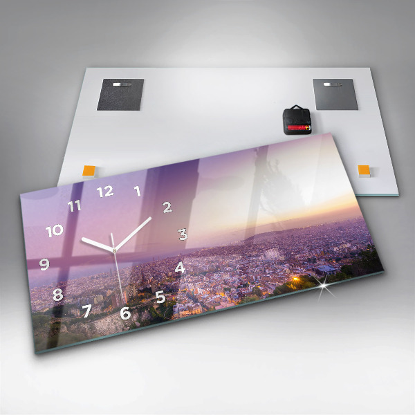 Horizontal wall clock Barcelona Bunkers El Carmel