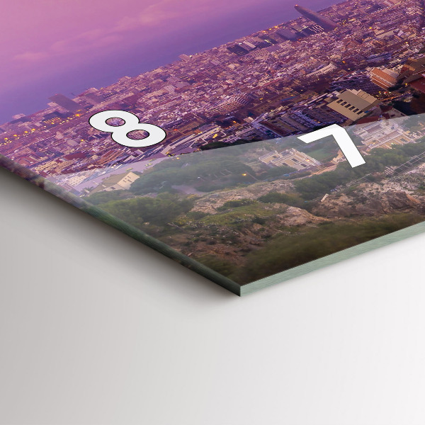 Horizontal wall clock Barcelona Bunkers El Carmel