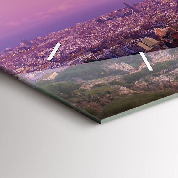 Horizontal wall clock Barcelona Bunkers El Carmel