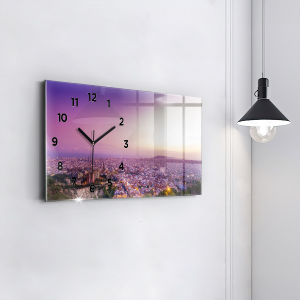Horizontal wall clock Barcelona Bunkers El Carmel