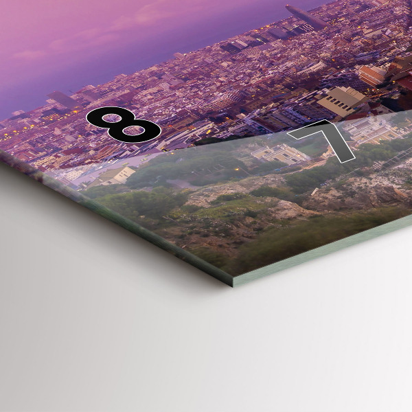 Horizontal wall clock Barcelona Bunkers El Carmel