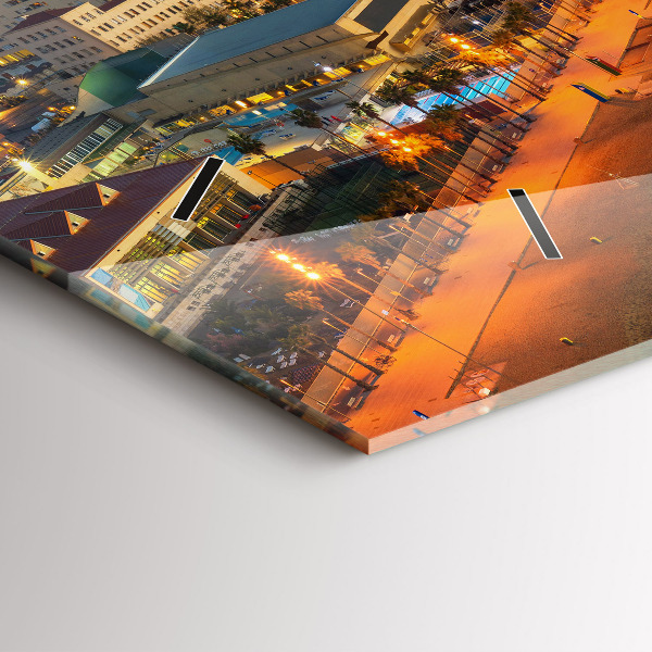 Horizontal wall clock Barcelona Beach