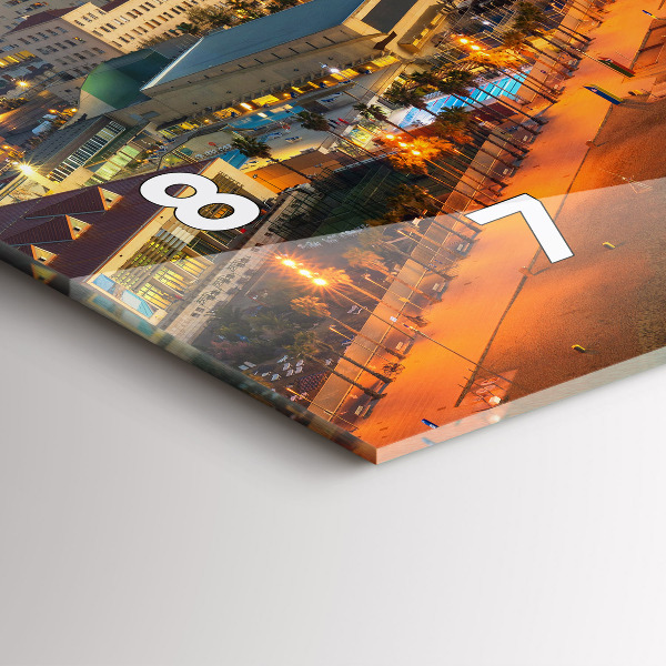 Horizontal wall clock Barcelona Beach