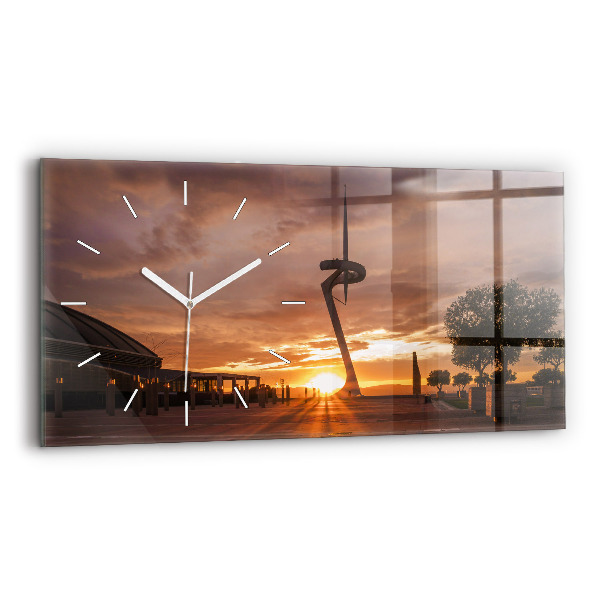 Horizontal wall clock Barcelona Olympic Park
