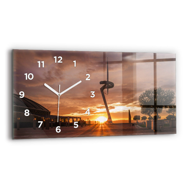 Horizontal wall clock Barcelona Olympic Park