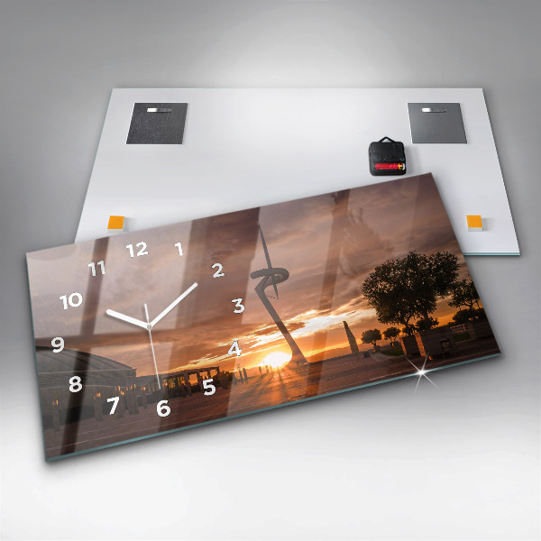 Horizontal wall clock Barcelona Olympic Park