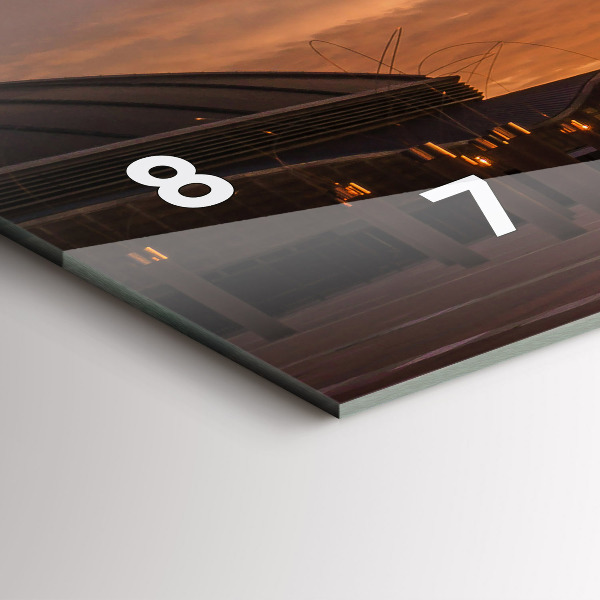 Horizontal wall clock Barcelona Olympic Park