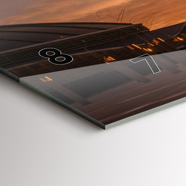 Horizontal wall clock Barcelona Olympic Park